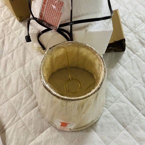 Trieste Marble 18 1/2" High Accent Table Lamp w/ Ivory Shade Antique Luxury Look - Picture 9 of 13